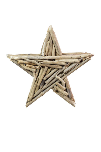 Driftwood decorative piece Star Drift – boho decor, handwoven and handmade in Bali