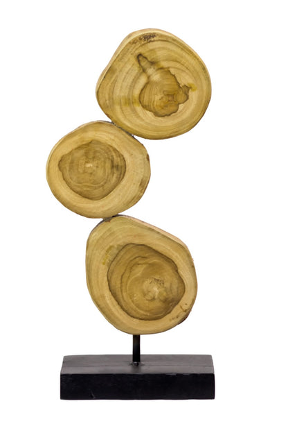 Log Pcs Vertical decorative piece by BaliSouk – boho decor made in Bali