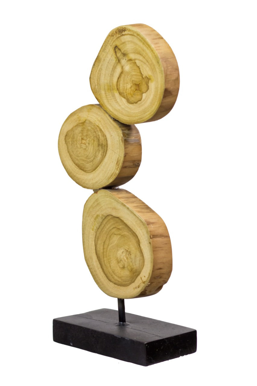 Log Pcs Vertical decorative piece by BaliSouk – boho decor made in Bali