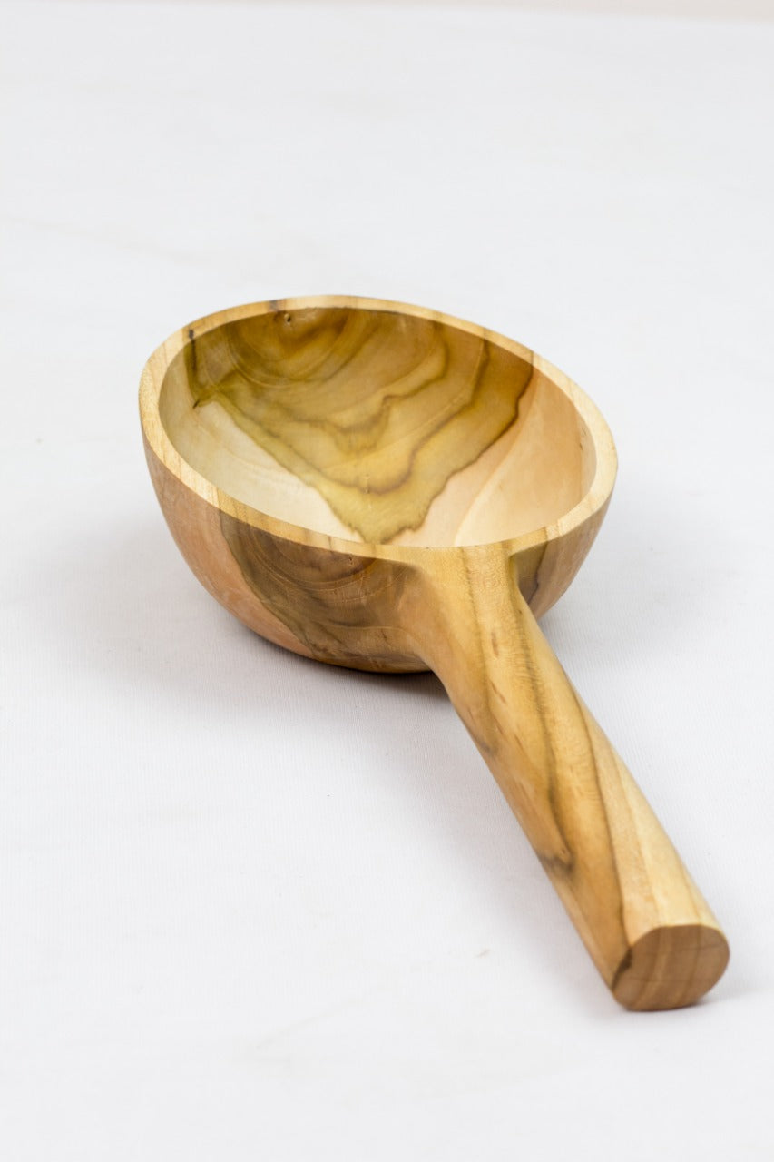 Handmade teak decorative piece – the Pingpong, boho decor made in Bali