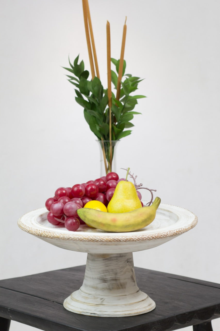 Albasia wood plate Fruit – handmade in Bali, boho style
