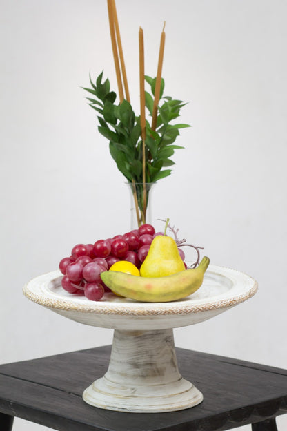 Albasia wood plate Fruit – handmade in Bali, boho style