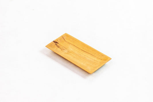Boho solid teak plate Long, handcrafted in Bali for the home