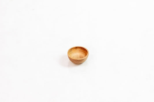 Boho solid teak and glass bowl Small, handcrafted in Bali for the home