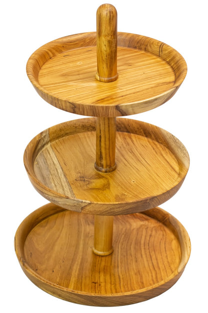Teak water fountain – Cake 3Layers, natural natural materials in boho style