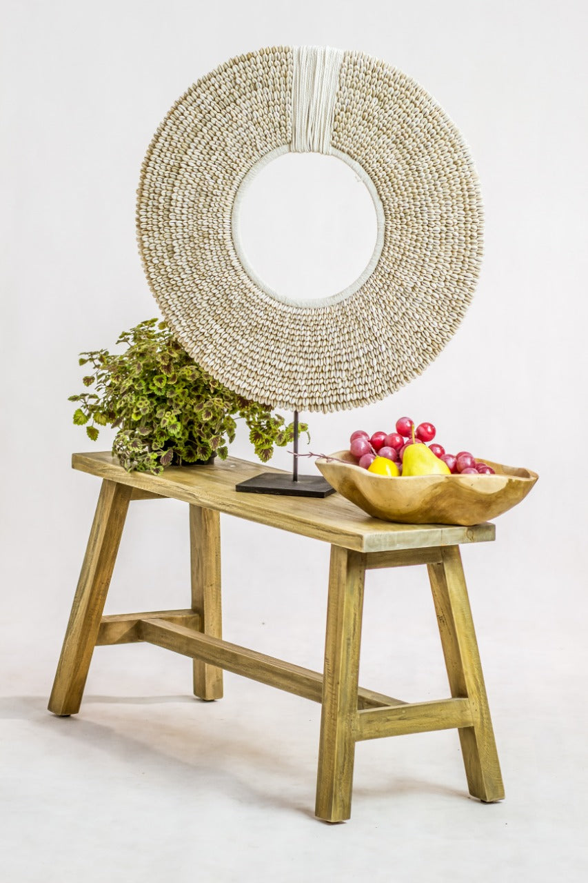 Shell decorative stand by BaliSouk – boho decor made in Bali