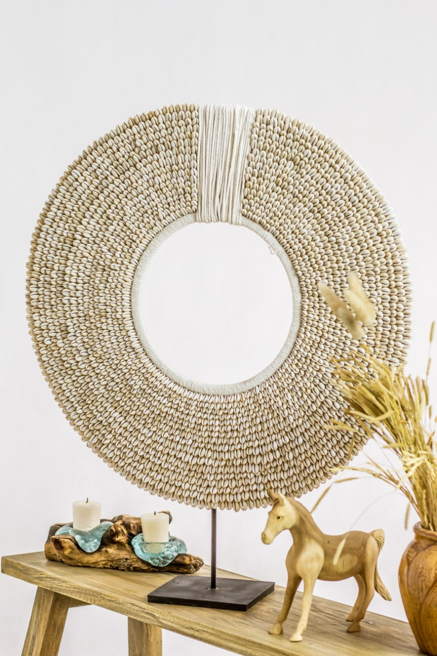 Shell decorative stand – Shell, natural natural materials in boho style