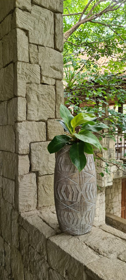 Albasia wood pot – Toraja, natural natural materials in boho style
