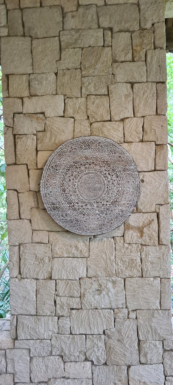 Toraja Wash wall decoration in natural materials – handmade boho decor from Bali