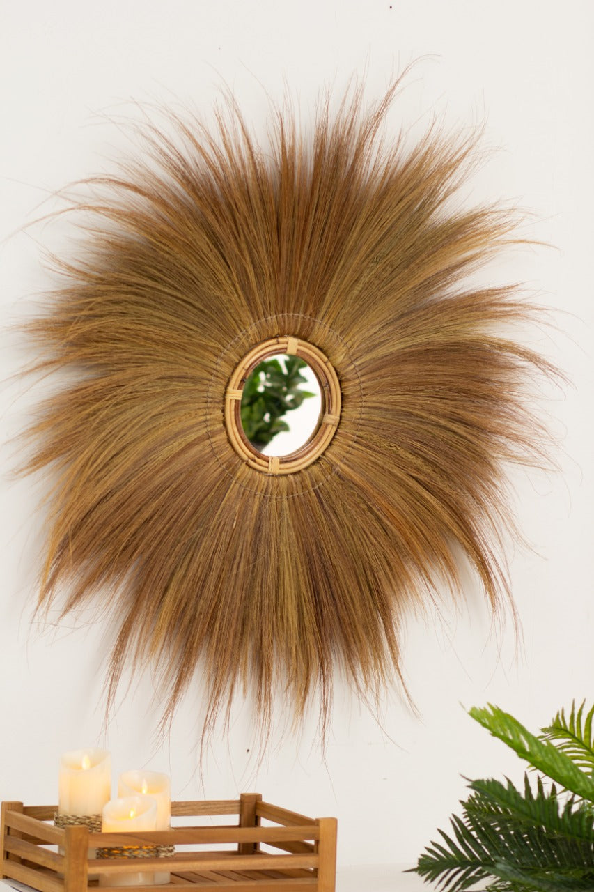 Shell mirror – Anyam, natural natural materials in boho style