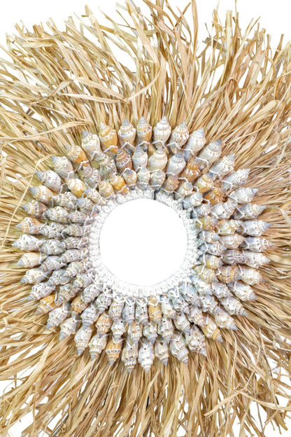 Handcrafted shell decorative piece – Africana Necklace, boho decor from BaliSouk