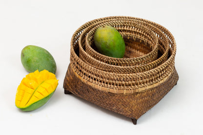 Bamboo tray – Andong, natural natural materials in boho style