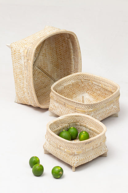 Bamboo tray Andong – boho decor, handwoven and handmade in Bali
