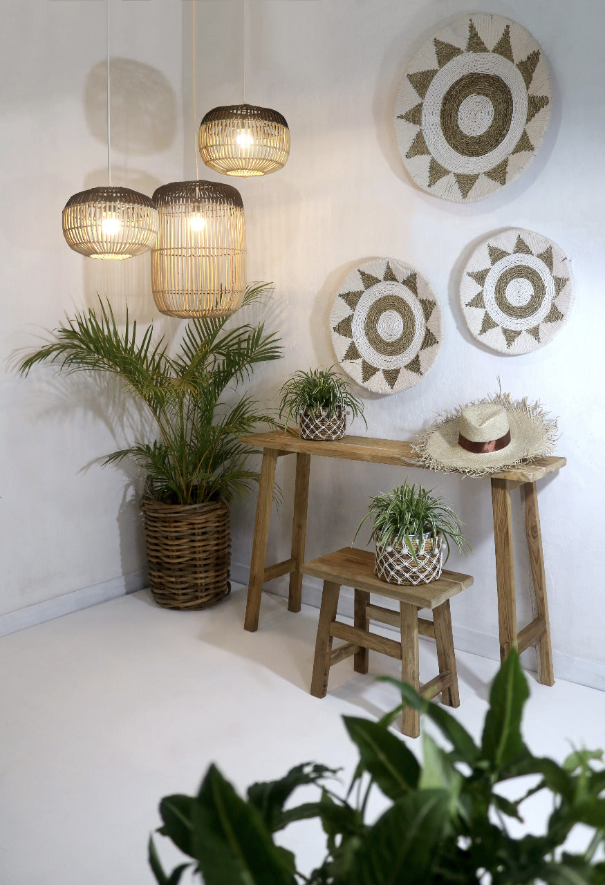 Sara wall decoration in natural materials – handmade boho decor from Bali