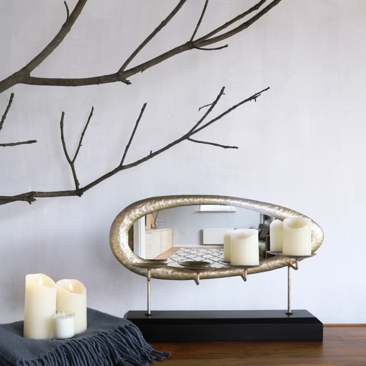 Iron candle – Lanca – boho decor handmade in Bali by BaliSouk