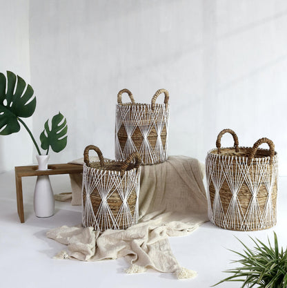 Bali Furniture – Lea Basket Set Of Three – The Lea Basket Set Of Three adds depth a