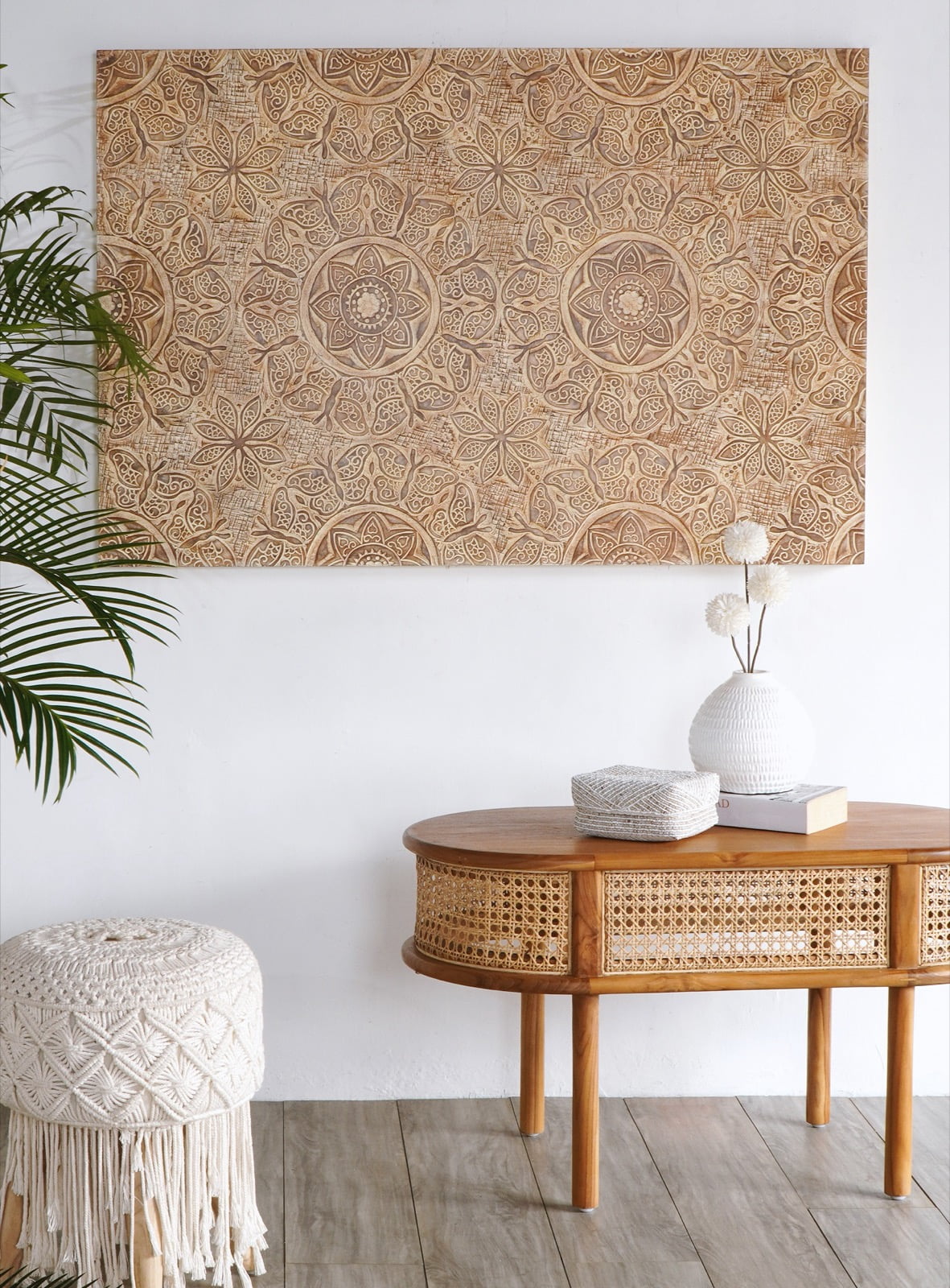 The Lanca wall decoration – natural materials, boho decor handmade in Bali