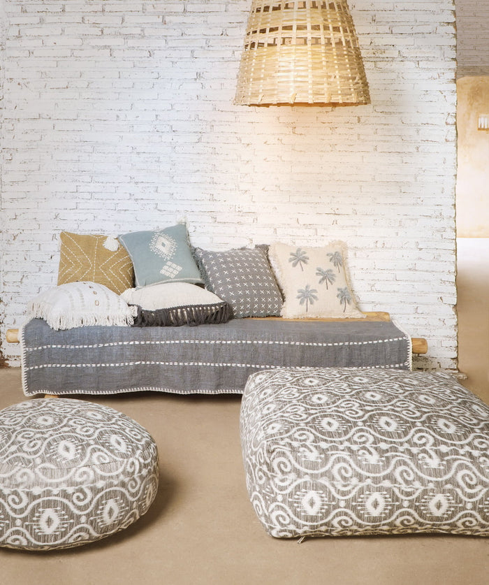 Fabric pillow Guadalajara – boho decor handcrafted in Bali by BaliSouk