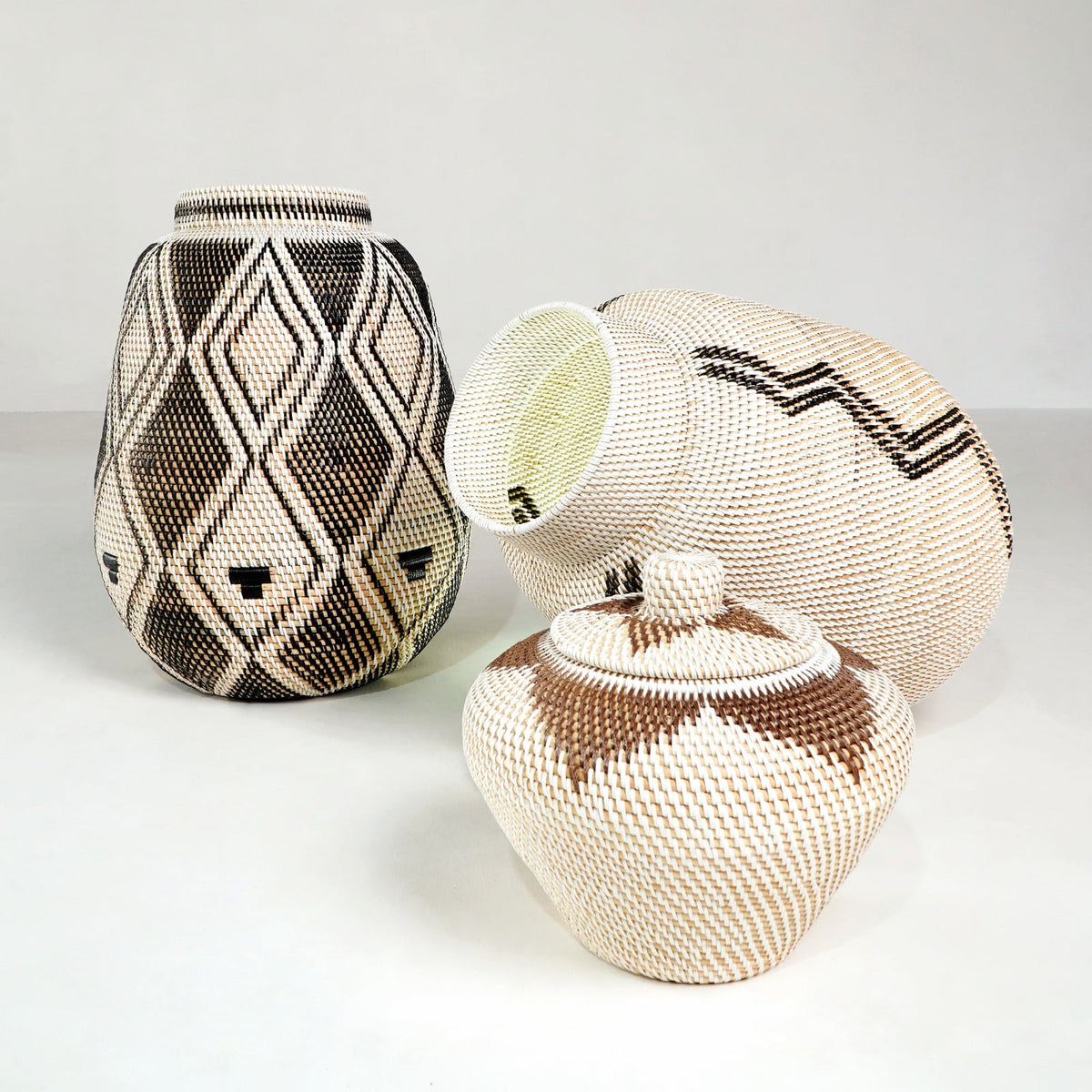 The African vase – natural materials, boho decor handmade in Bali