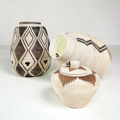 The African vase – natural materials, boho decor handmade in Bali