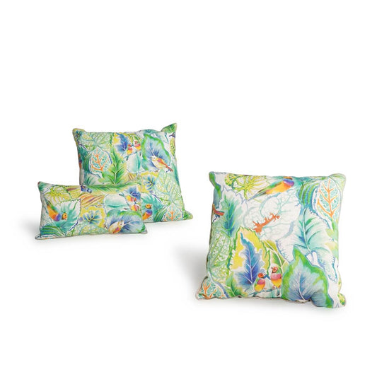 Flora Motif Pillow  Set With Filler  