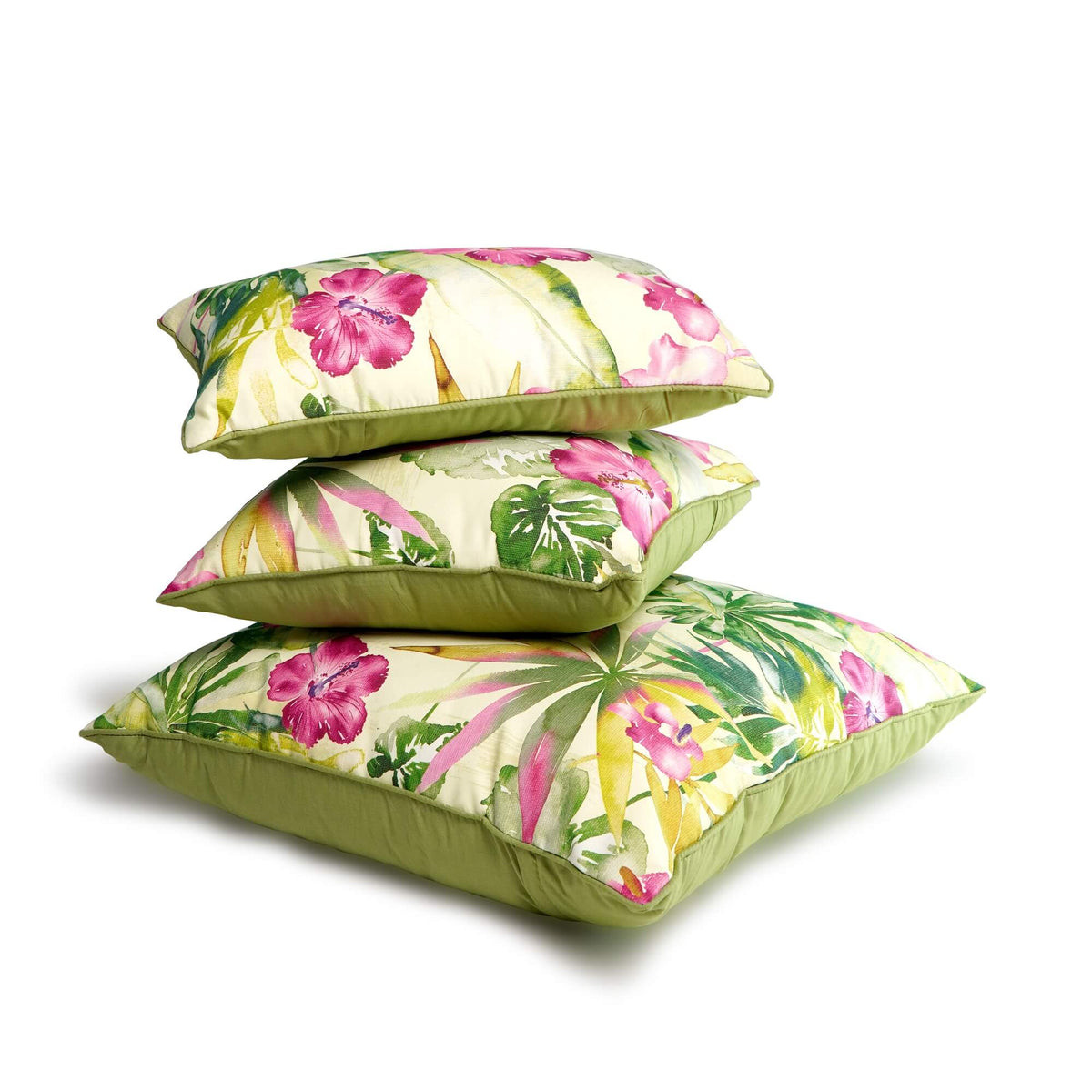 Flora Motif Pillow  Set With Filler