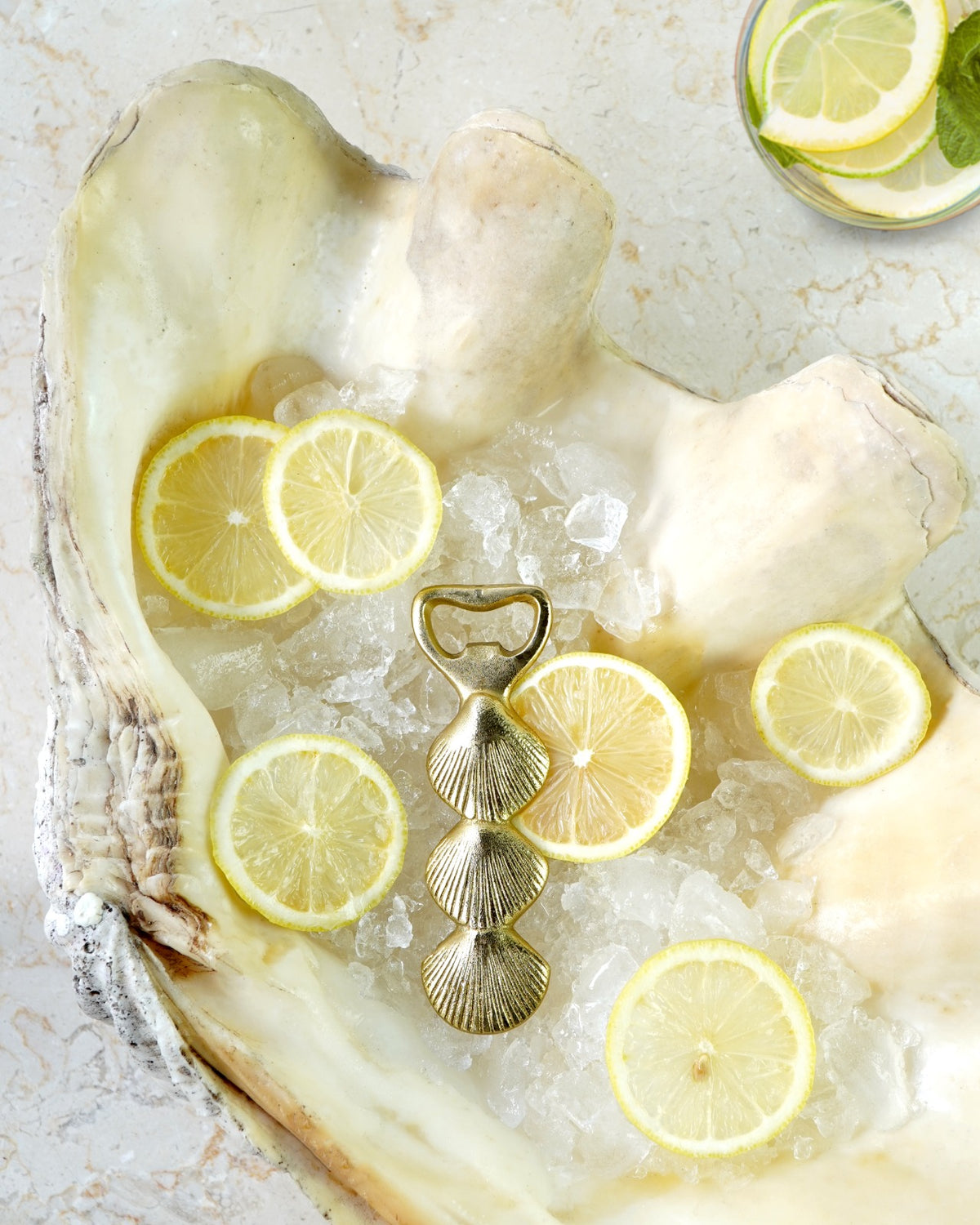 Shell bottle opener in natural materials – handmade boho decor from Bali