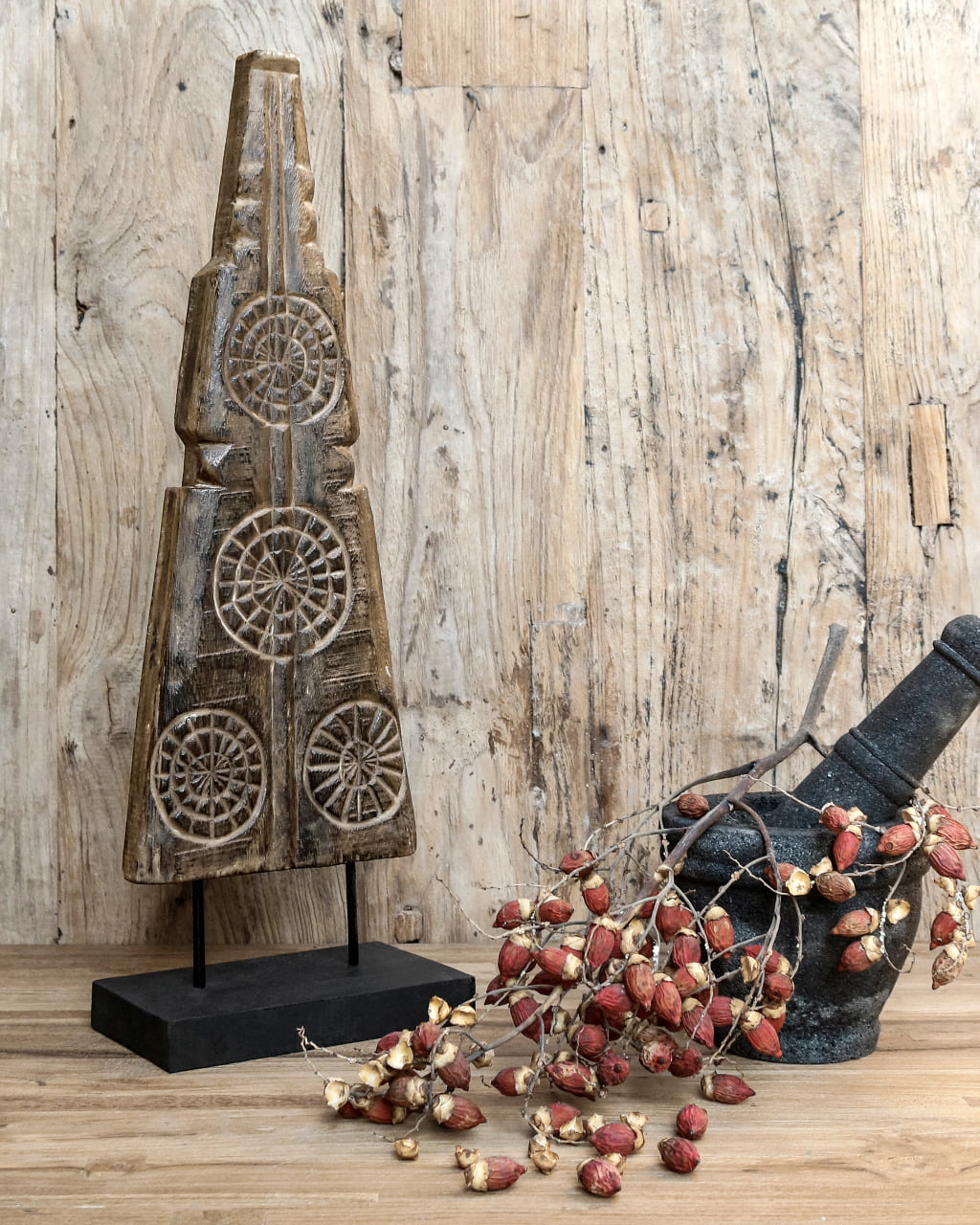 Bhati decorative stand by BaliSouk – boho decor made in Bali