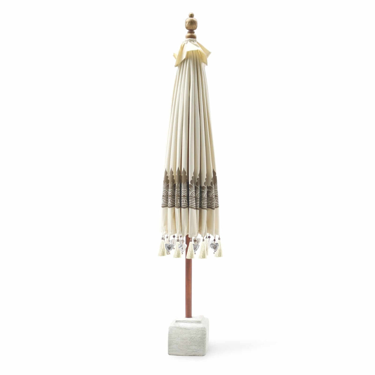Bali Umbrella With Pole And With Prada Pattern  - No Base – Set of 2