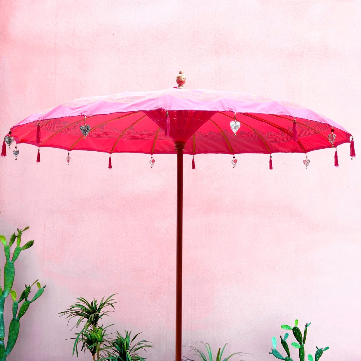 Bali Furniture – Bali Umbrella With Pole And With Prada Pattern  - No Base
