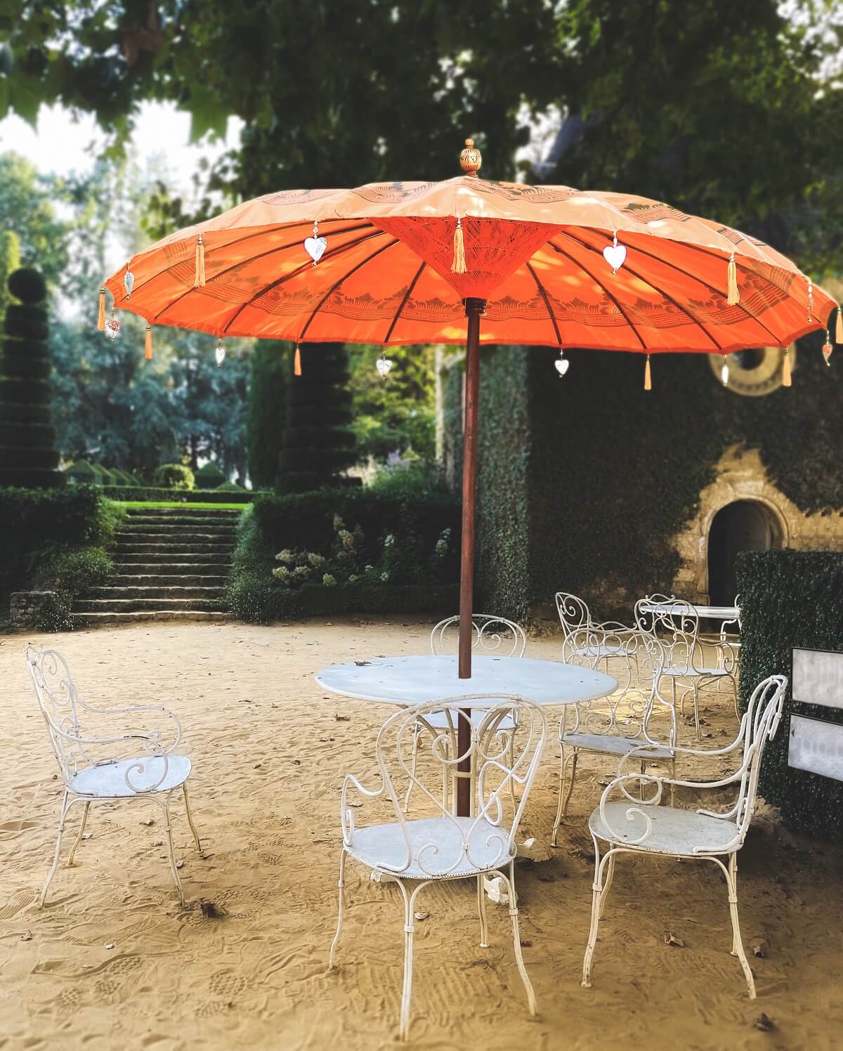 Bali Furniture – Bali Umbrella With Pole And With Prada Pattern  - No Base