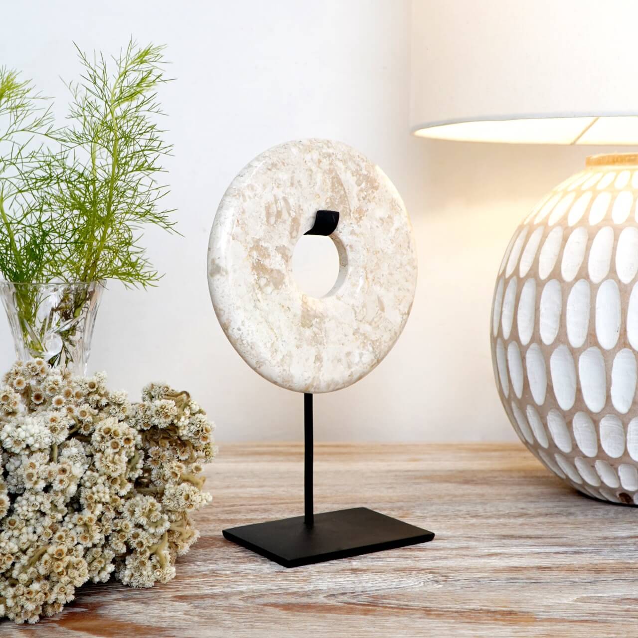 Marble Coin  Deco On Stand