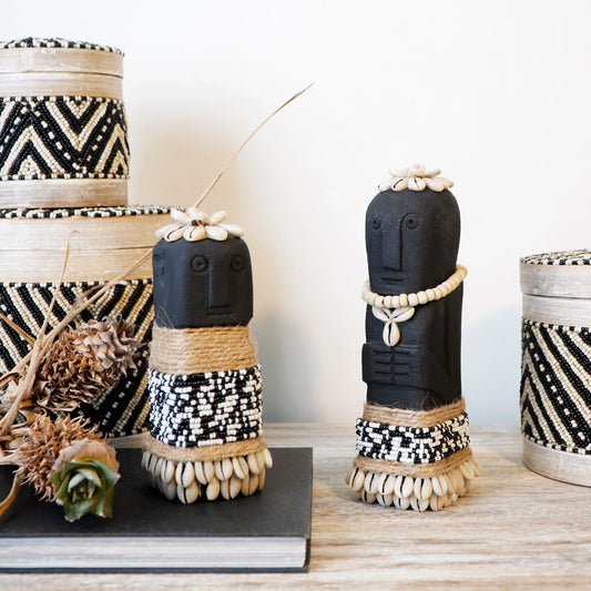 Boho statue Sumba with accessories small, handcrafted in Bali