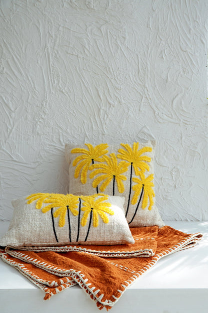 Cotton pillow – Bowie, natural natural materials in boho style