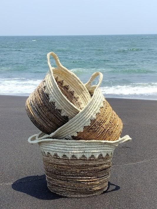 Cynthia Basket With Handle Set Of Three