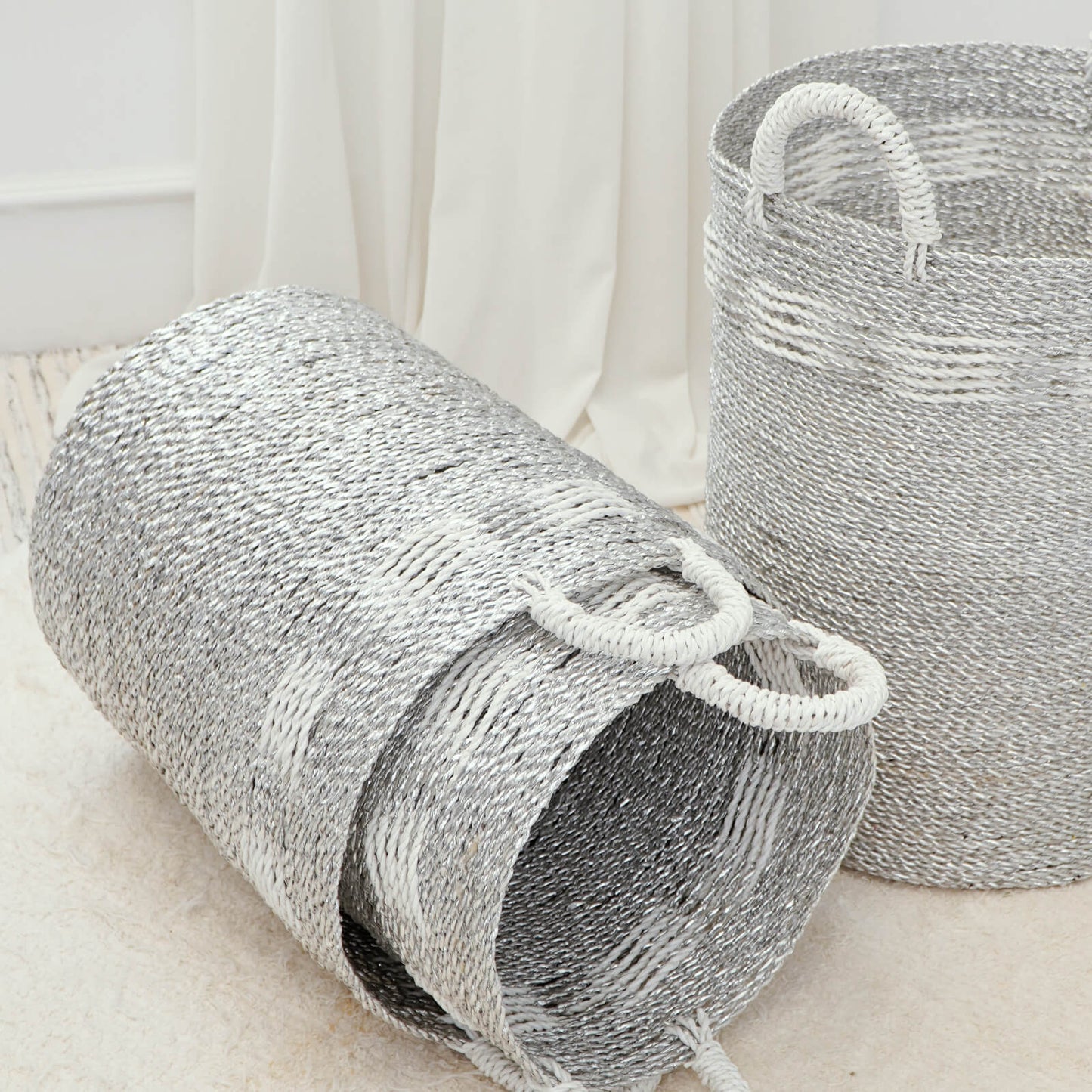 Aveline Basket With Handle Set Of Three