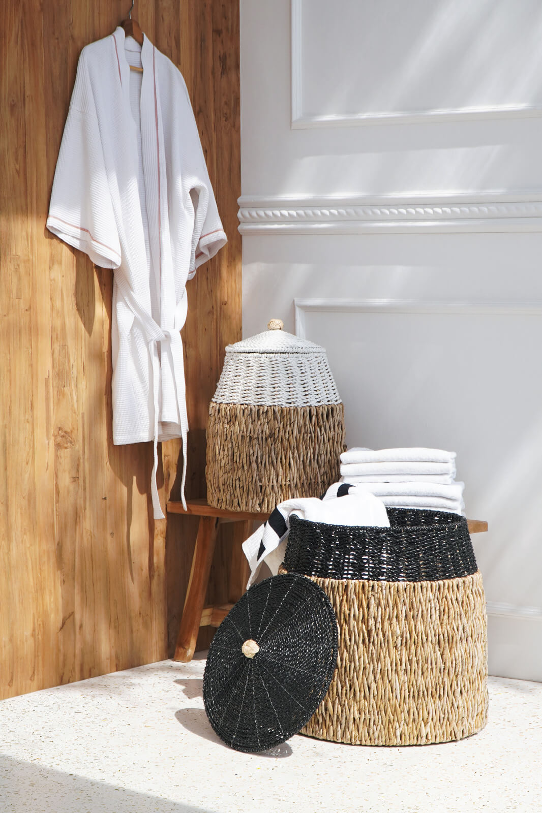 Amina Basket With Lid Set Of Two