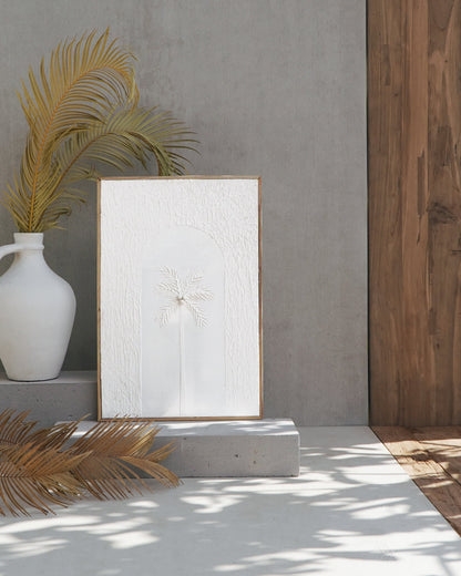 Kalapa wall decoration in natural materials – handmade boho decor from Bali