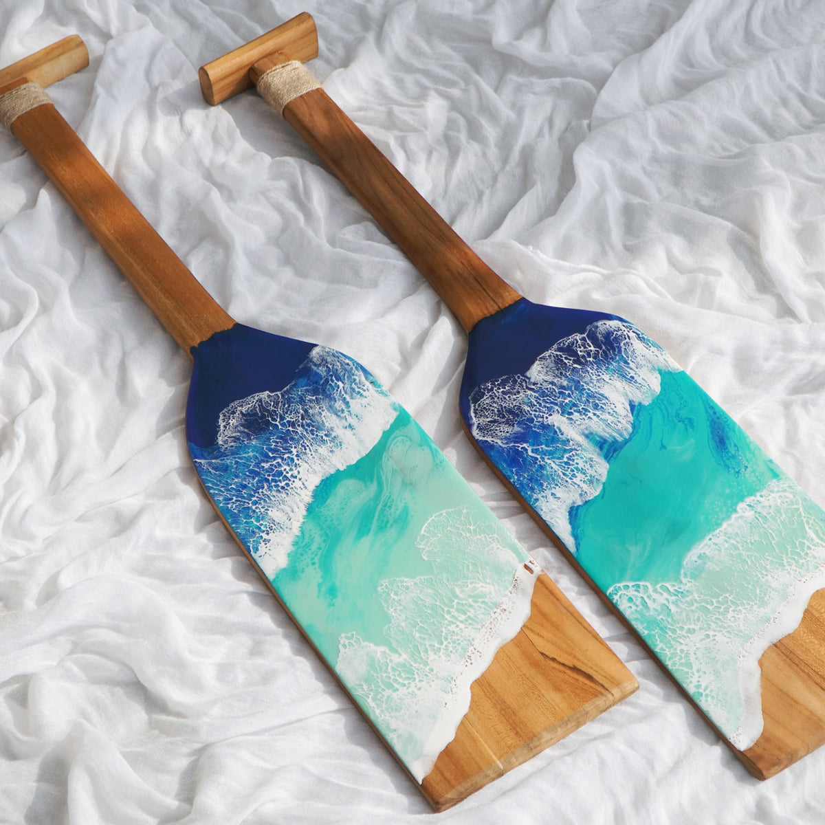 Paddle Deco decorative paddle in natural materials – handmade boho decor from Bali
