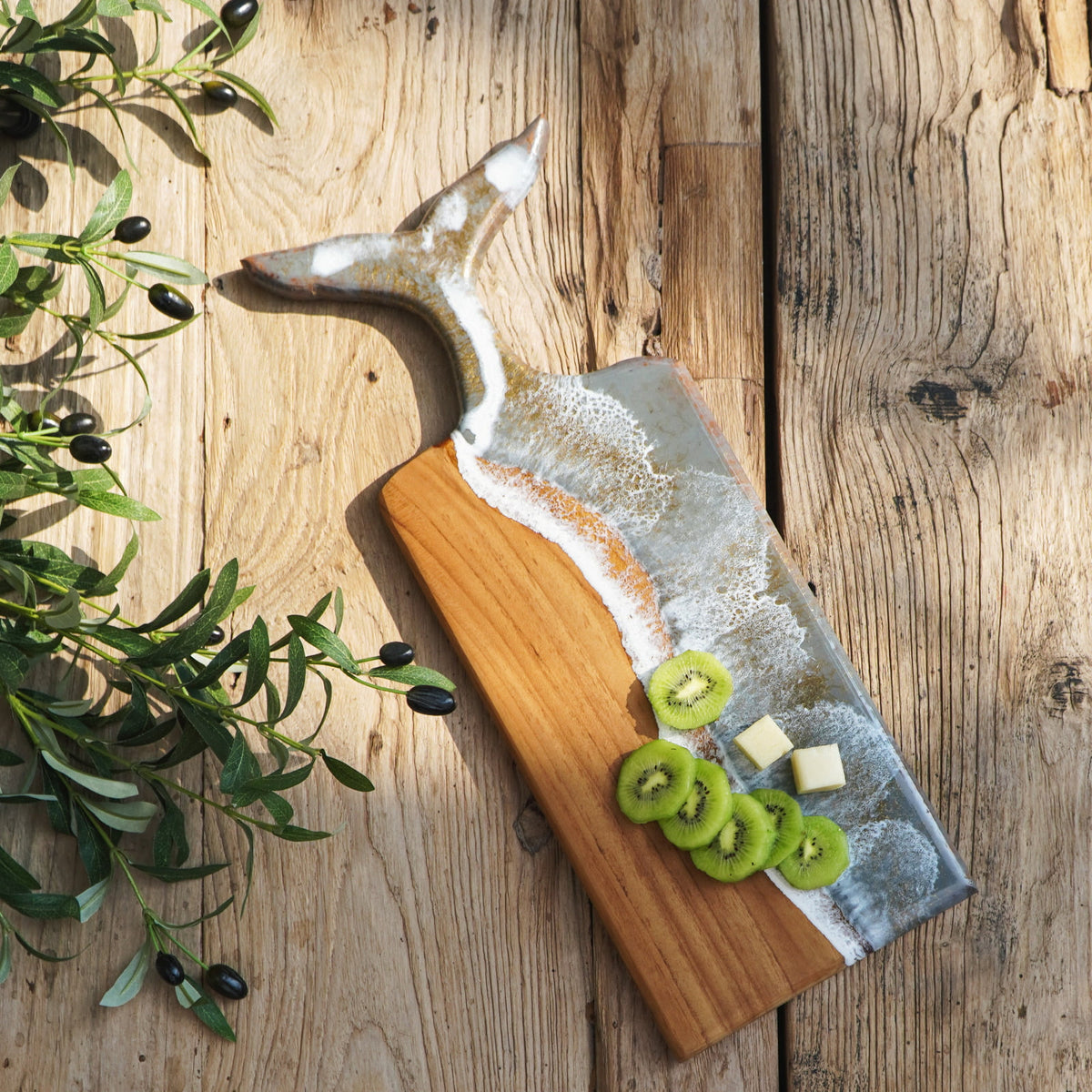 Serving Fish tray, boho decor handmade by Balinese artisans
