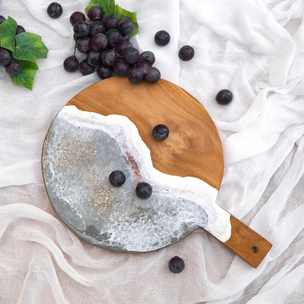 Teak tray – Serving Pizza – boho decor handmade in Bali by BaliSouk