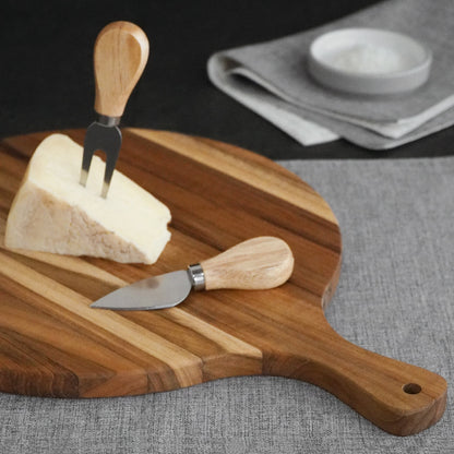 Teak board Lucy Cutting – boho decor, handwoven and handmade in Bali
