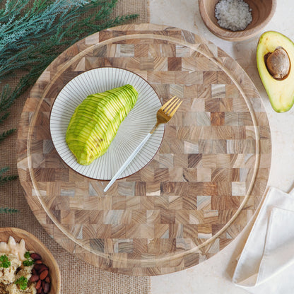 Teak board Lucy End Grain Cutting Board – handmade in Bali, boho style
