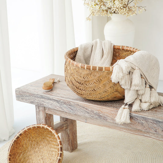 Small bamboo basket Andong – handcrafted decor from Bali