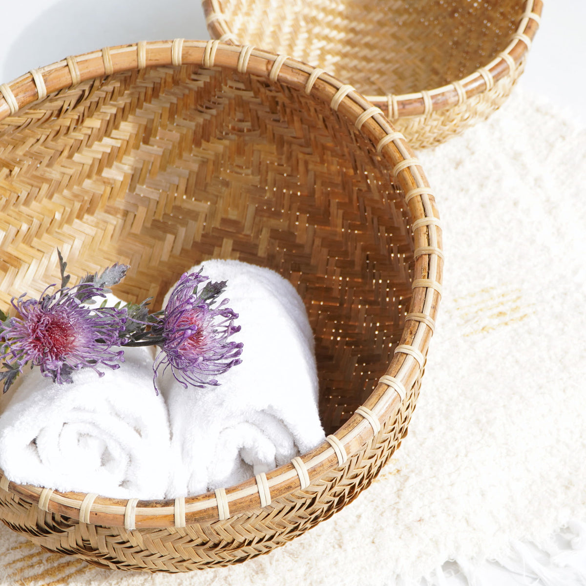 Bamboo basket – Andong, natural natural materials in boho style