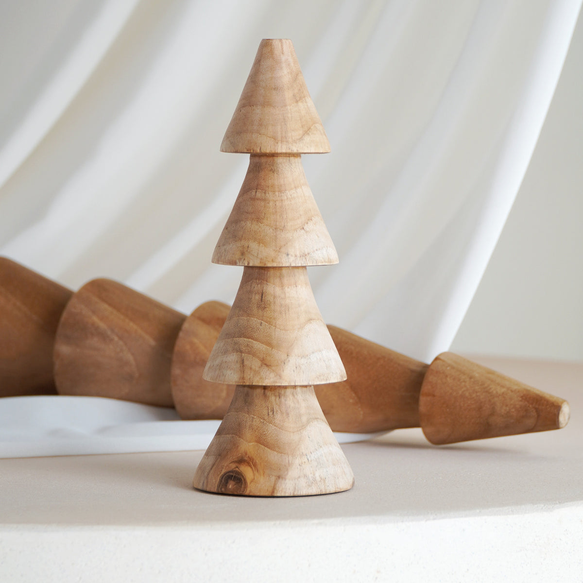 Pagoda decorative stand, boho decor handmade by Balinese artisans