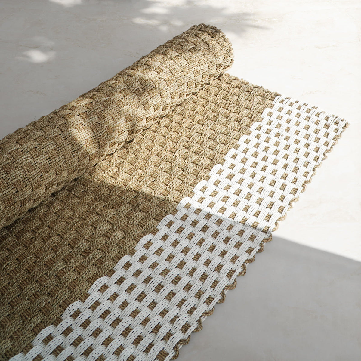Hatami rug, boho decor handmade by Balinese artisans