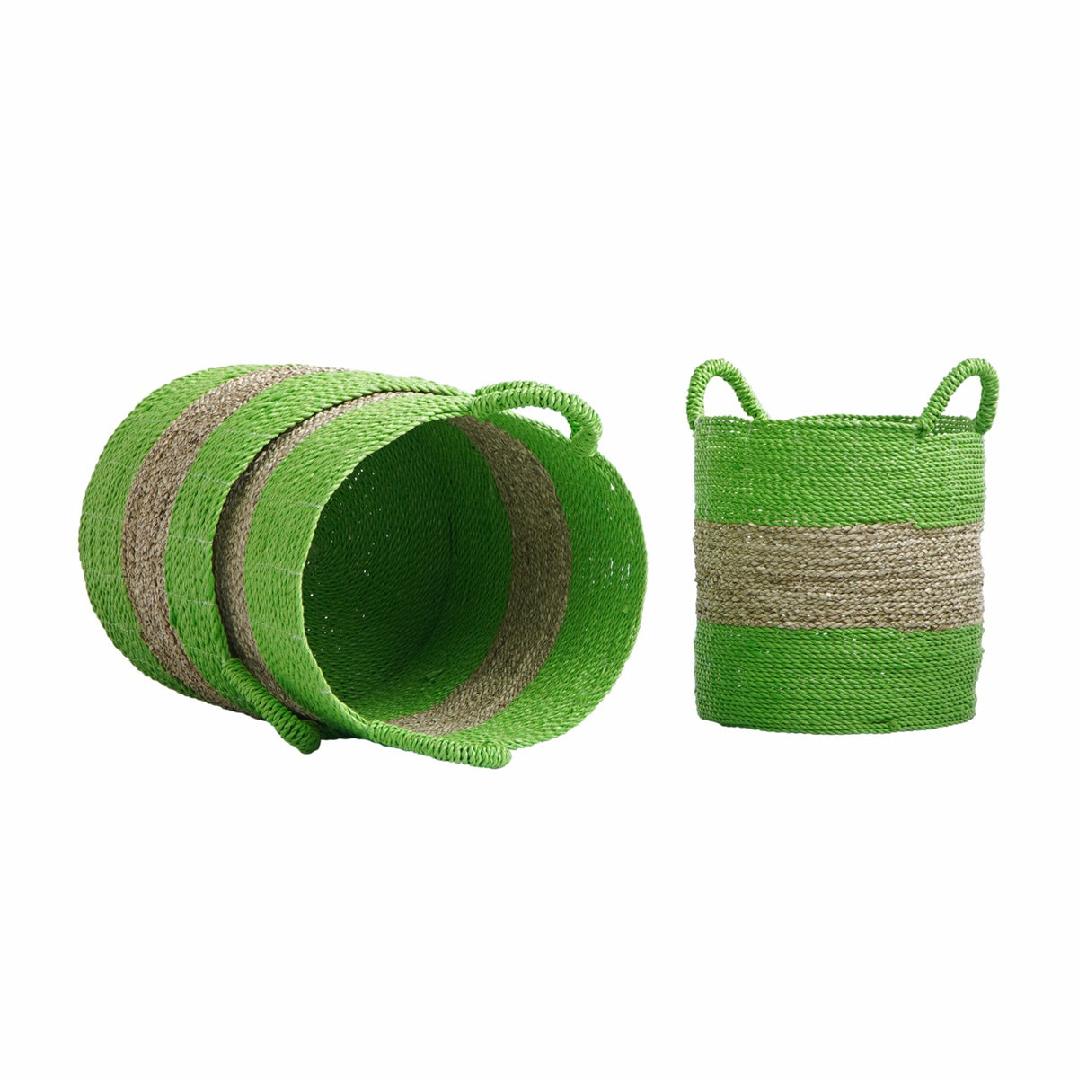 Calvados basket in natural materials – boho decor by BaliSouk