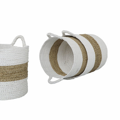 Calvados basket in natural materials – boho decor by BaliSouk