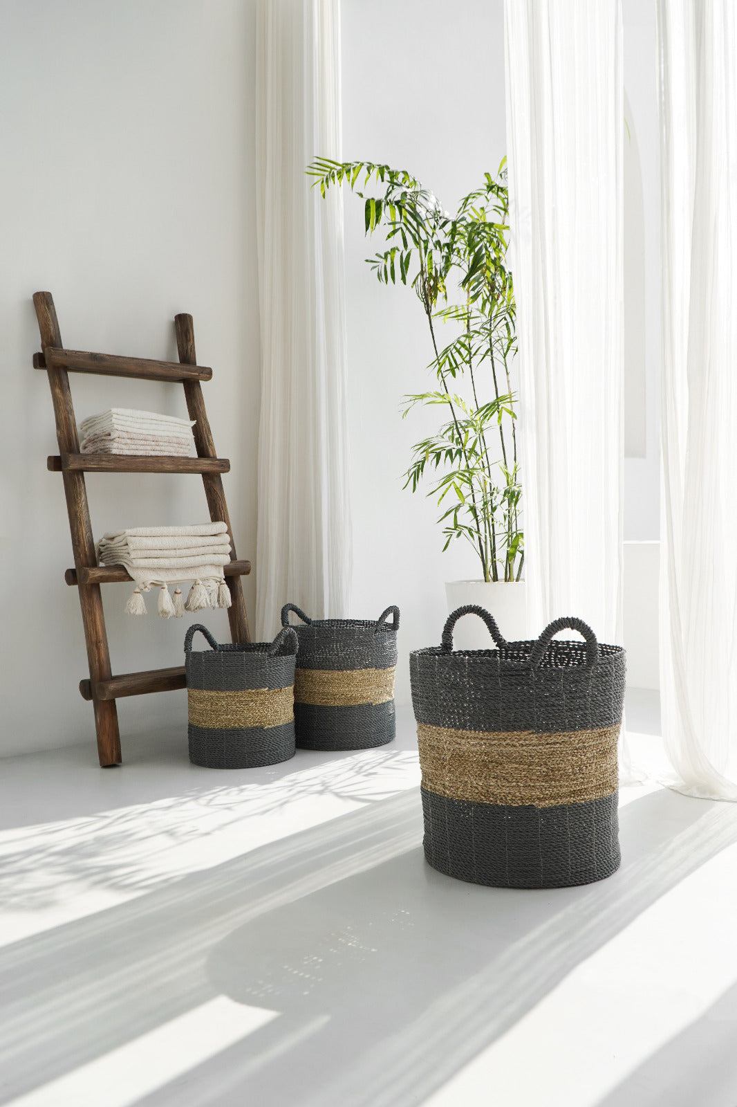 Calvados basket by BaliSouk – boho decor made in Bali